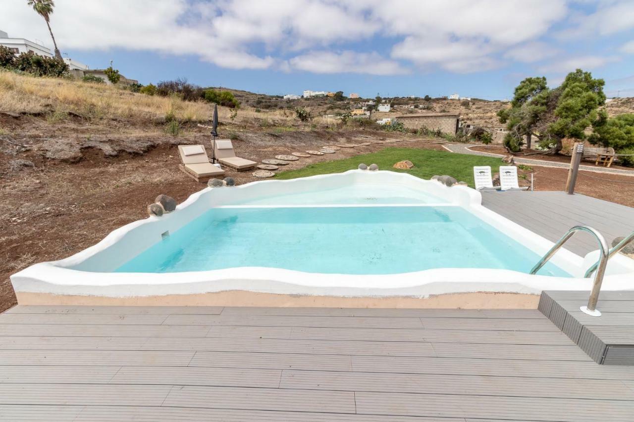 Villa Flatguest Charming House + Pool + Terrace + Views Santa Maria de Guia de Gran Canaria Exterior foto